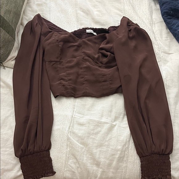 Abercrombie & Fitch Tops - Abercrombie chocolate brown top size small